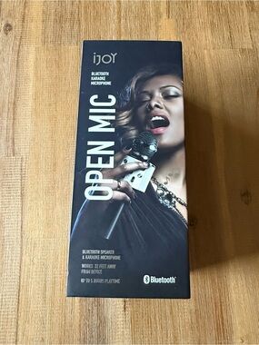 iJOY Open Mic Bluetooth Karaoke Microphone Open Box Unused